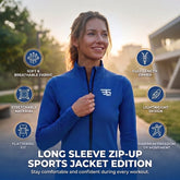 Long Sleeve Zip-Up Sports Top Edition