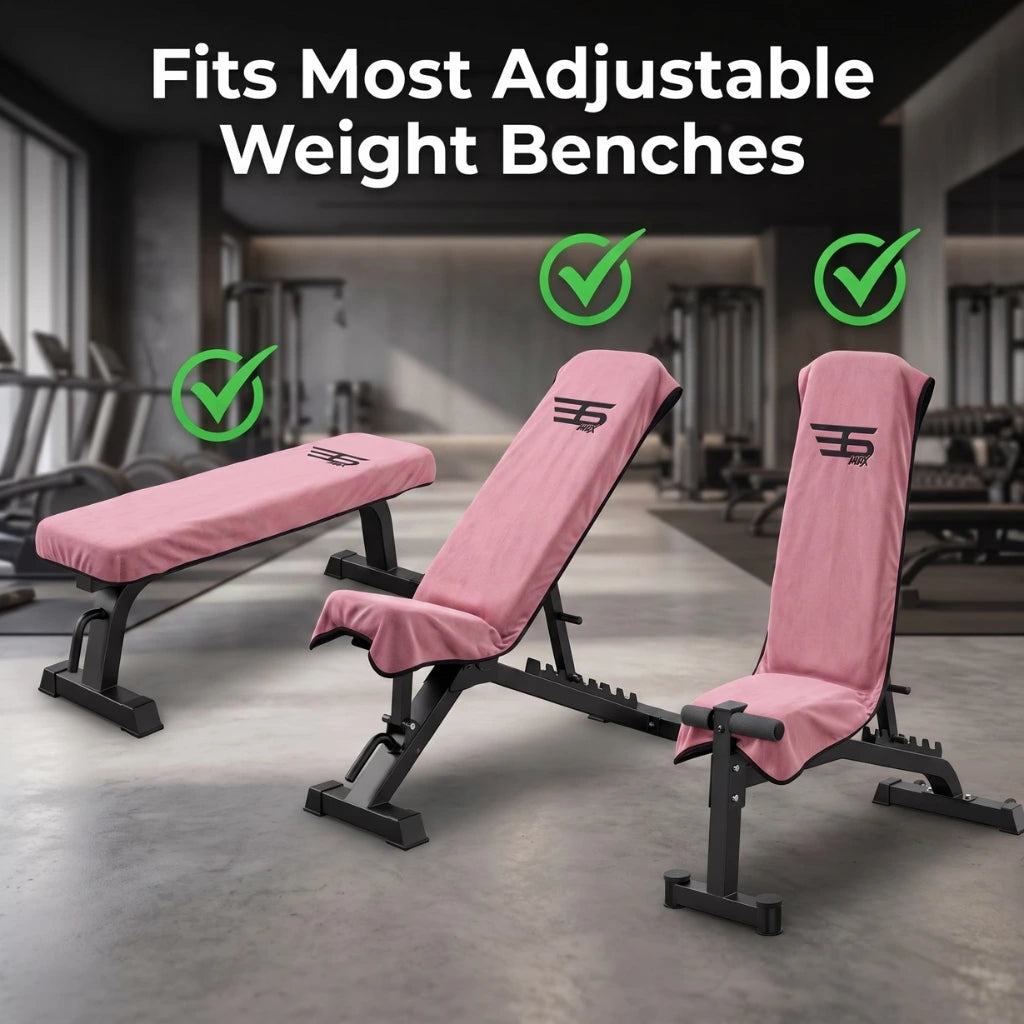 Premium Washable Gym Bench Towel – Pink Edition