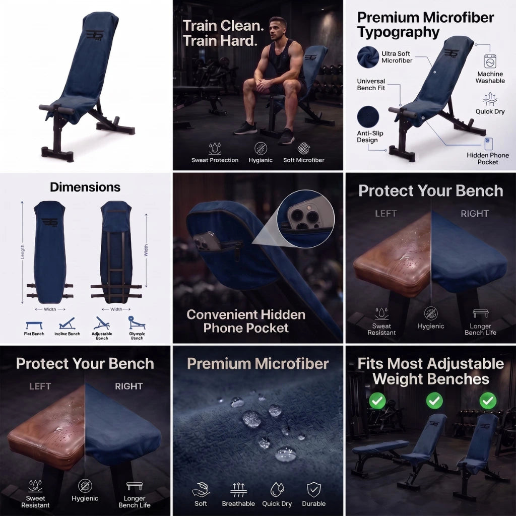 Premium Washable Gym Bench Towel