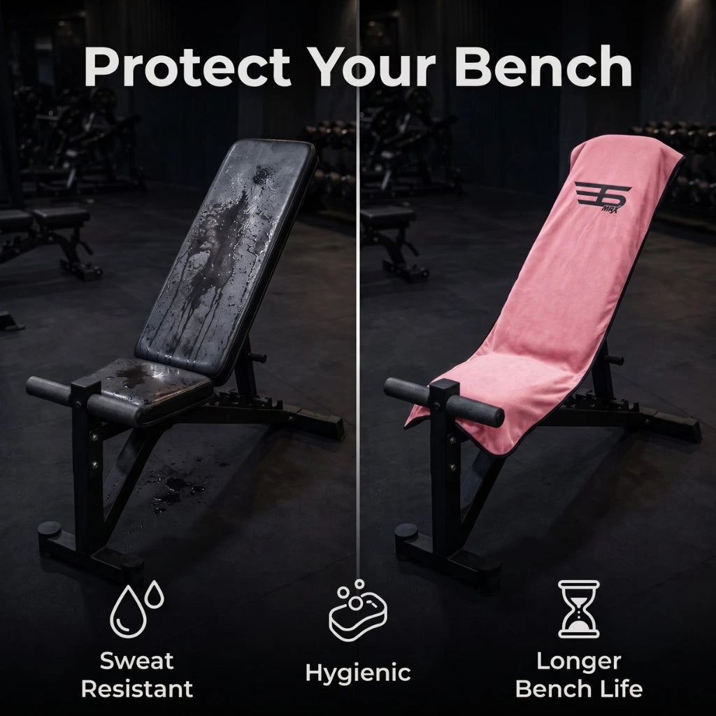 Premium Washable Gym Bench Towel – Pink Edition