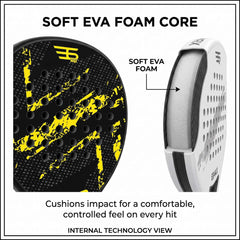 Carbon Fiber Beach Tennis Racket with EVA Foam Core