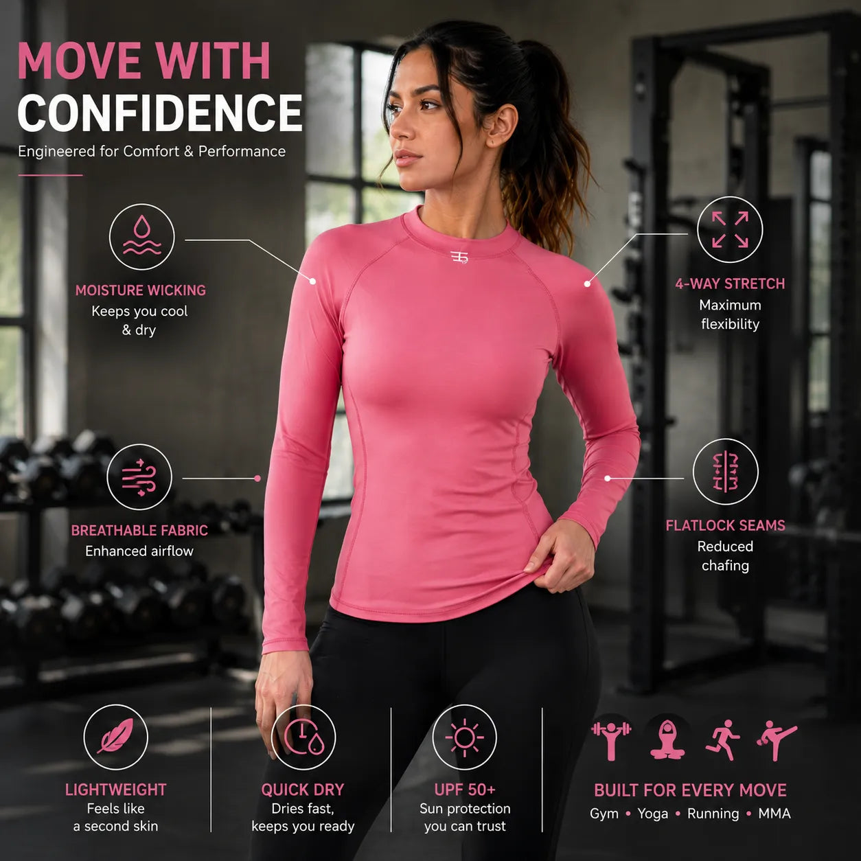 Aura Flex Athletic Rash Guard
