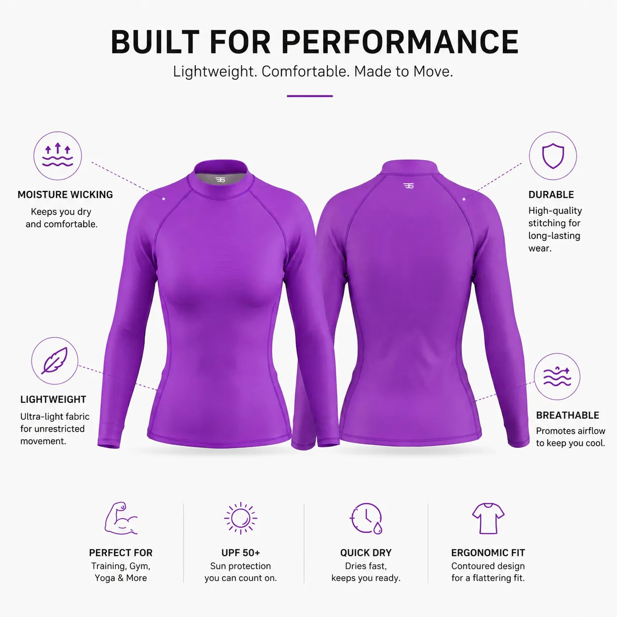 Aura Flex Athletic Rash Guard