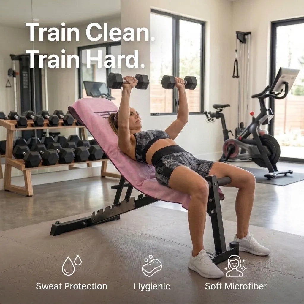 Premium Washable Gym Bench Towel – Pink Edition