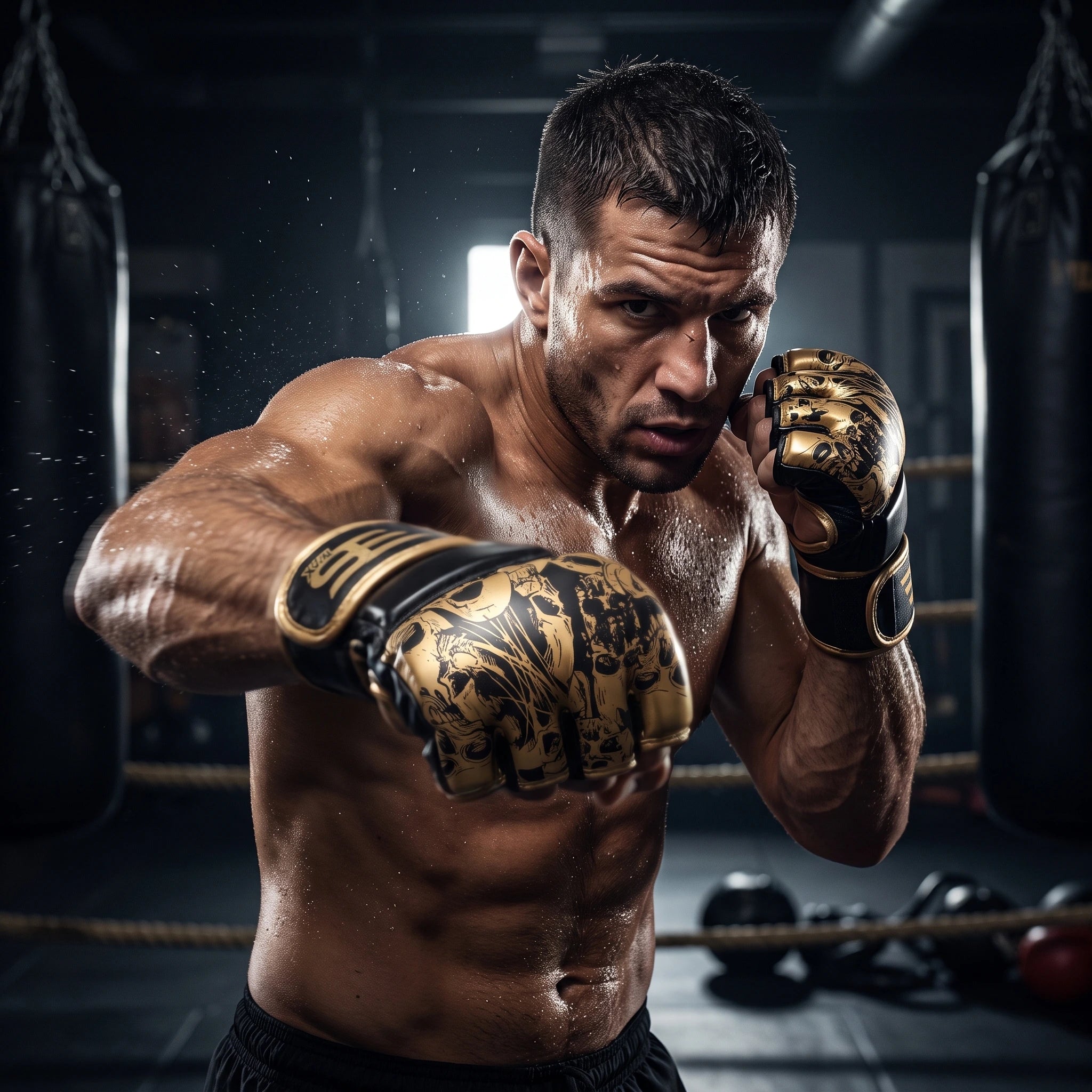 Elite Warrior MMA Fingerless Gloves
